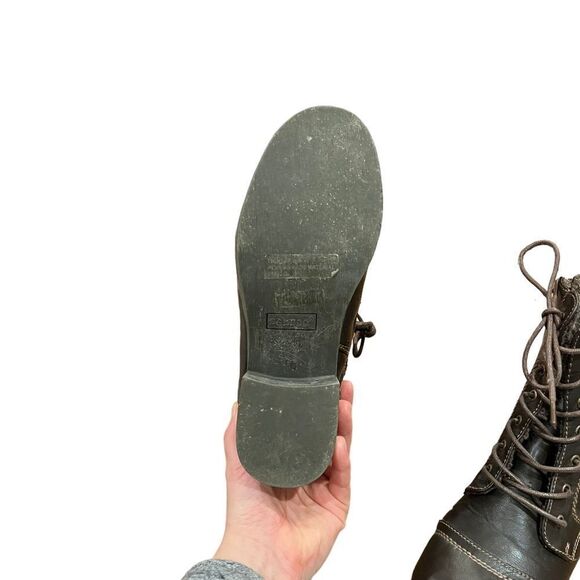 3 for $30! Bamboo brown fleece lined combat boots - Picture 6 of 8